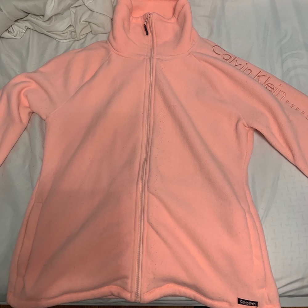 Calvin Klein Performance Coral Pink XL Full-Zip